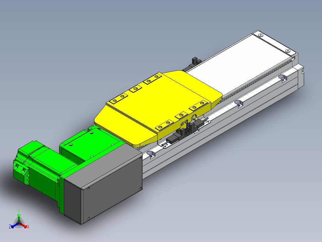 GTA内嵌同步带全封闭GTA12-R-60步进正等轴测图
