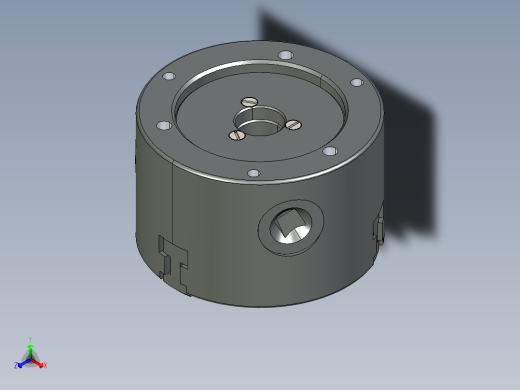 Fuerda 80mm 三爪卡盘正等轴测缩略图