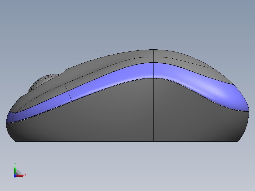 电脑鼠标前视图