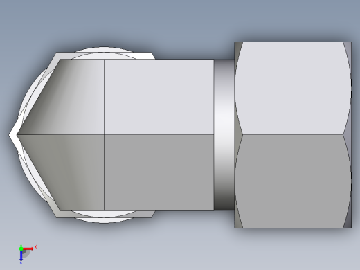 卡套式工业通用硬管接头EO_Adjustable_Locknut_elbow_WEE15ZLMCF俯视缩略图