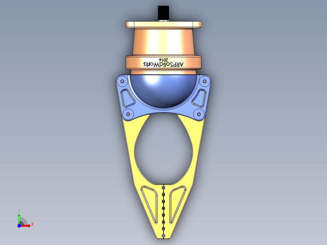 25-两爪机械爪前视图
