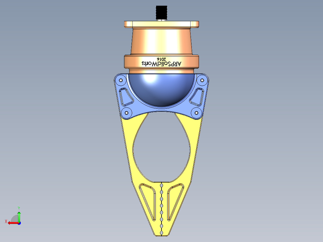 25-两爪机械爪后视图