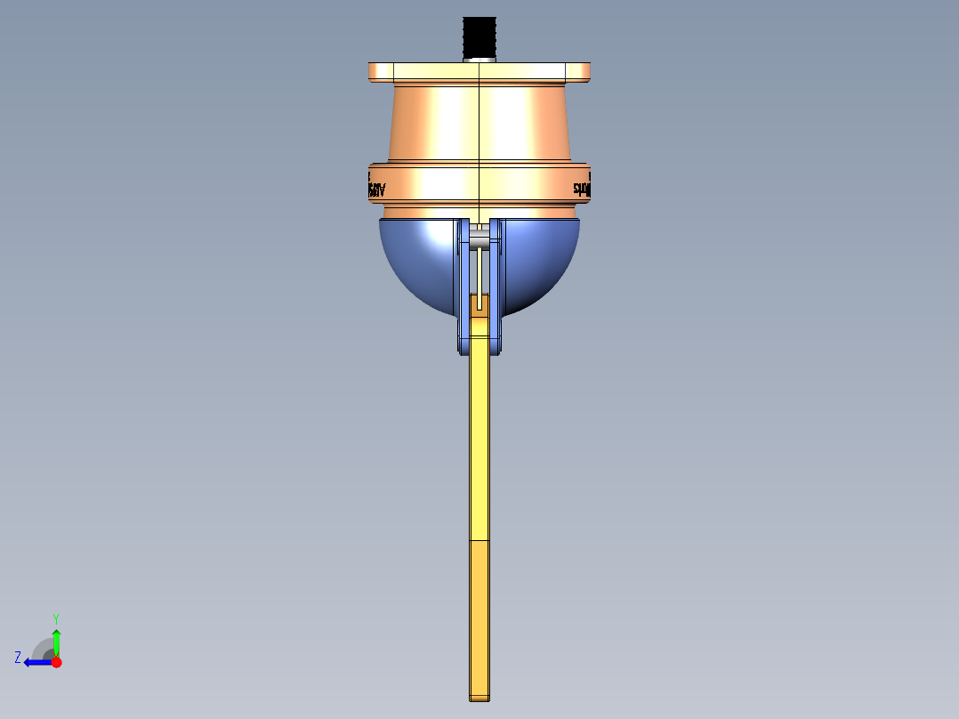 25-两爪机械爪右视图