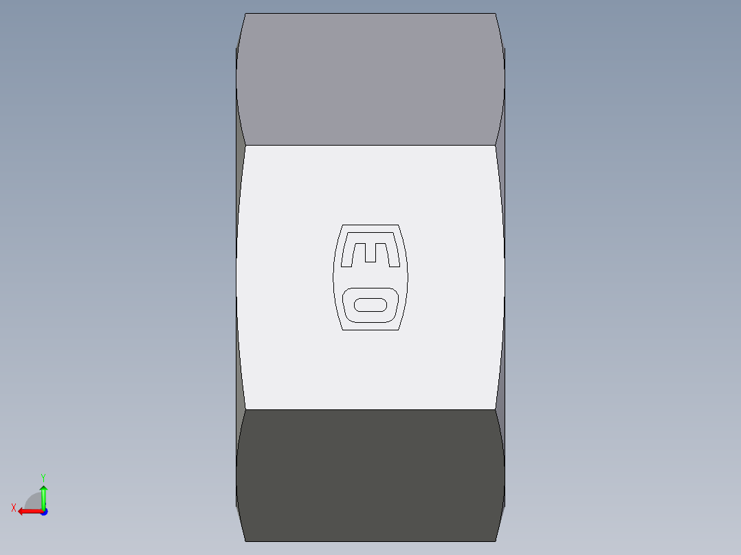 卡套式工业通用硬管接头EO_Nut_EO_24__Cone_end_M25SCFX后视图