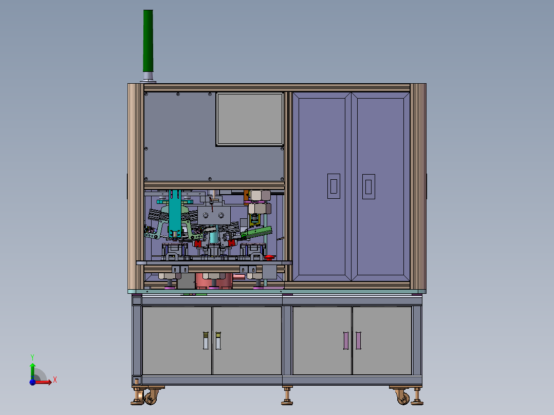 全自动苹果6贴膜机、非标自动化设备 3前视图