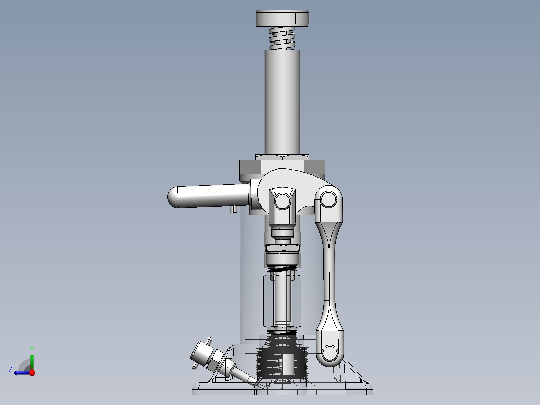 SW重载液压千斤顶右视图