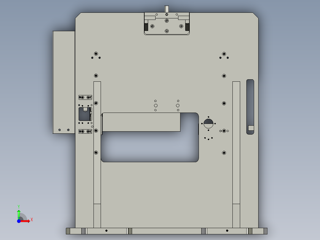 模组机芯输送机前视图