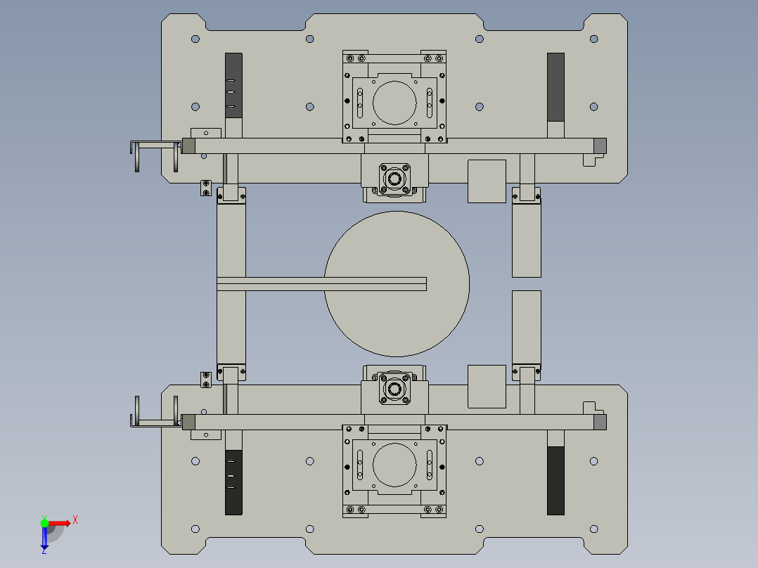 模组机芯输送机俯视图