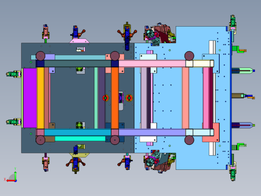车顶激光焊接夹持夹具后视缩略图