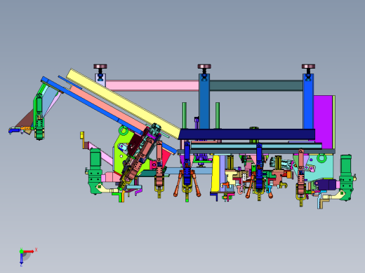 车顶激光焊接夹持夹具俯视缩略图