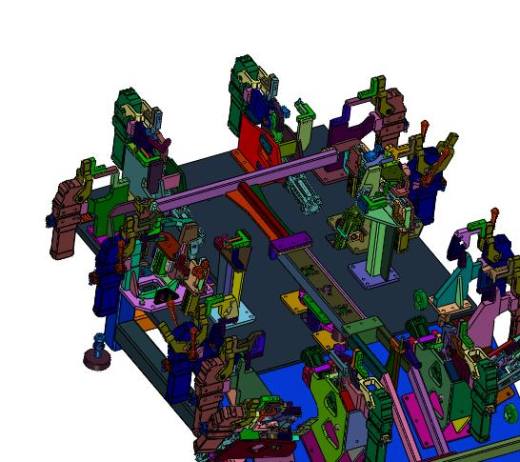 车顶激光焊接夹持夹具缩略图