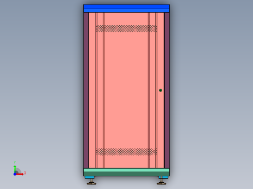 标准网络机柜电话柜监控设备前视缩略图