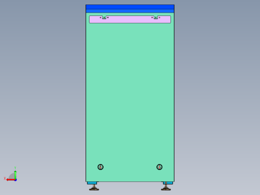 标准网络机柜电话柜监控设备后视缩略图