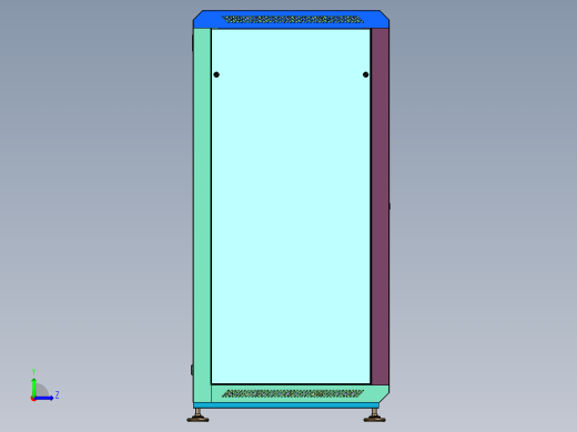 标准网络机柜电话柜监控设备左视缩略图