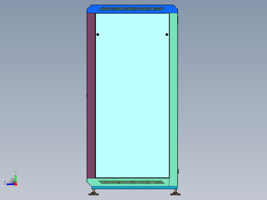 标准网络机柜电话柜监控设备右视缩略图