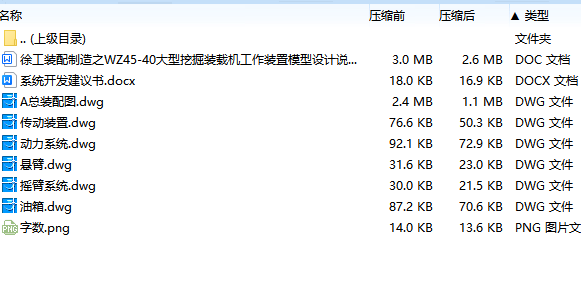 徐工装配制造之大型WZ45-40轮式挖掘装载机工作装置设计含6张CAD图