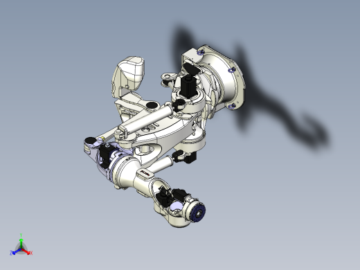 6轴工业机器人三维模型