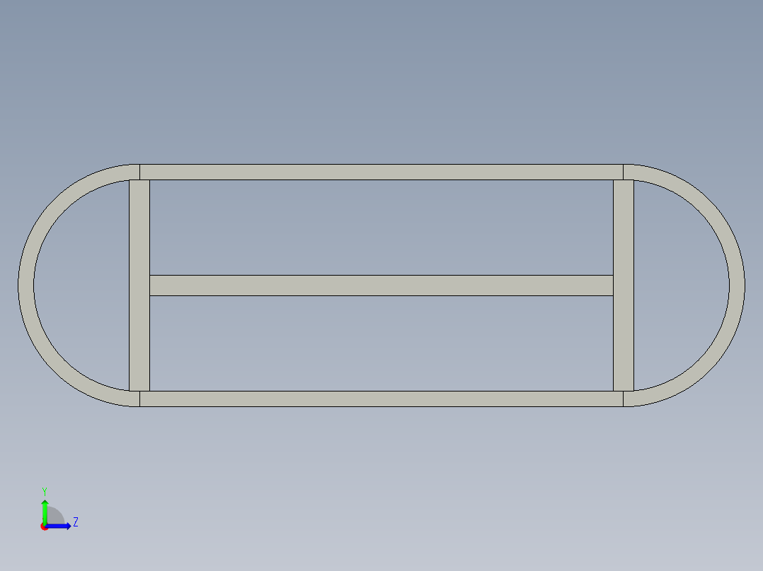 用于游戏玩具五金主框架左视图