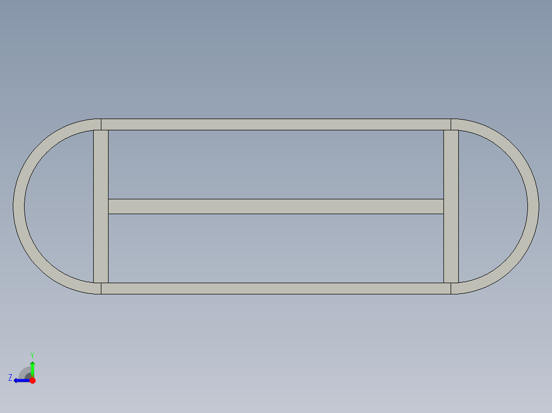 用于游戏玩具五金主框架右视图