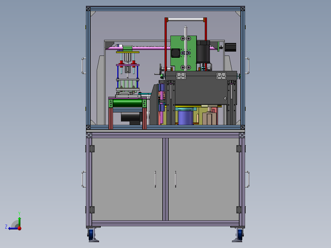 电池套热缩管机右视图