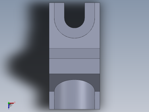 机械零件图1俯视缩略图