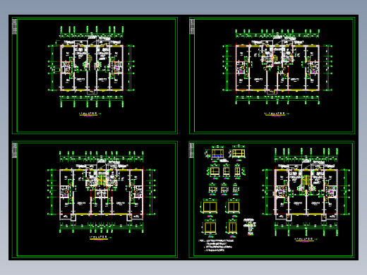 北方住宅单元户型图