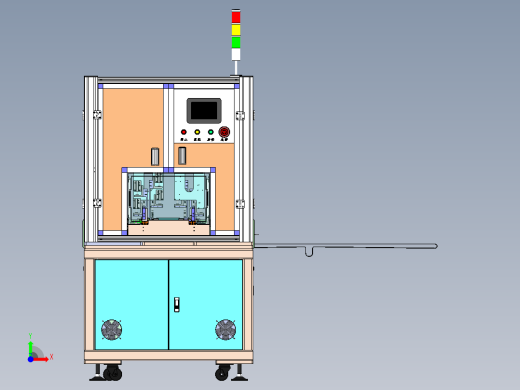 PCB板贴散热片机sw18前视缩略图