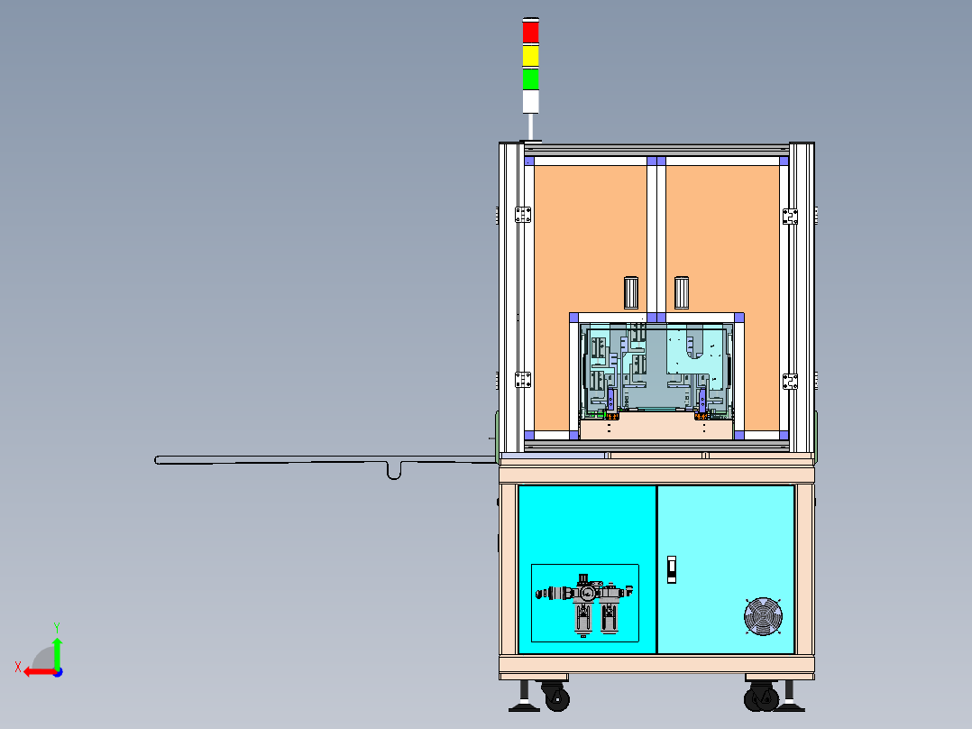 PCB板贴散热片机sw18后视图