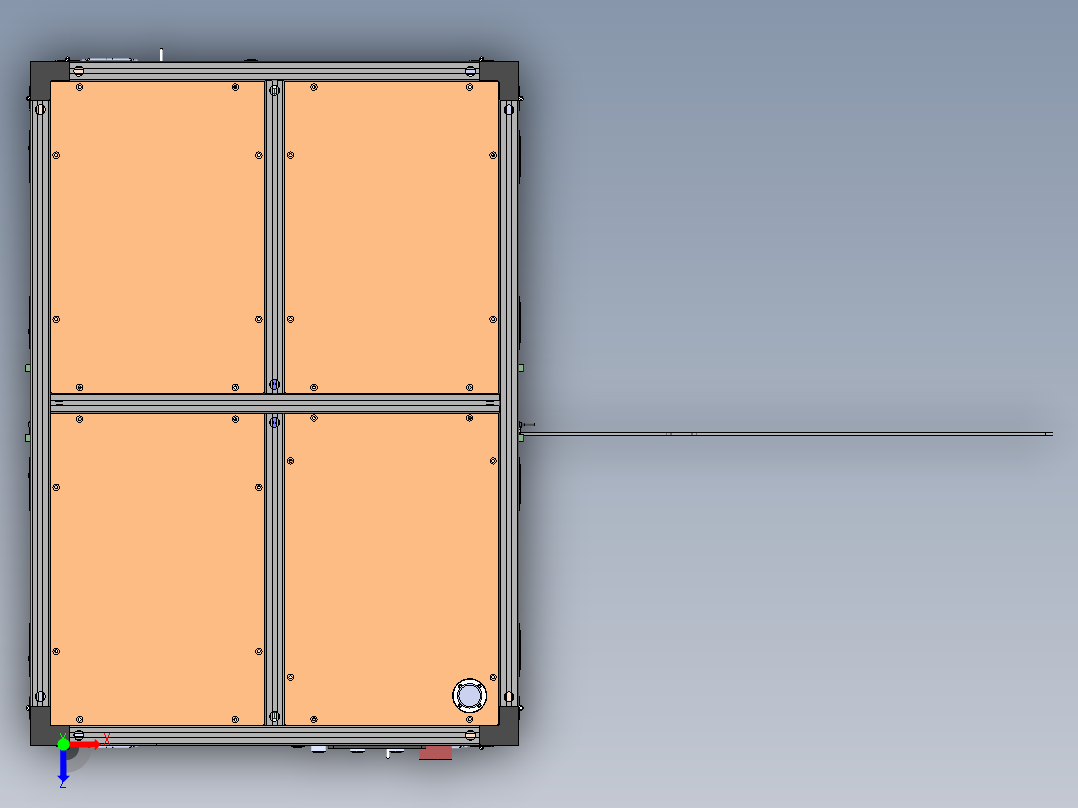 PCB板贴散热片机sw18俯视图