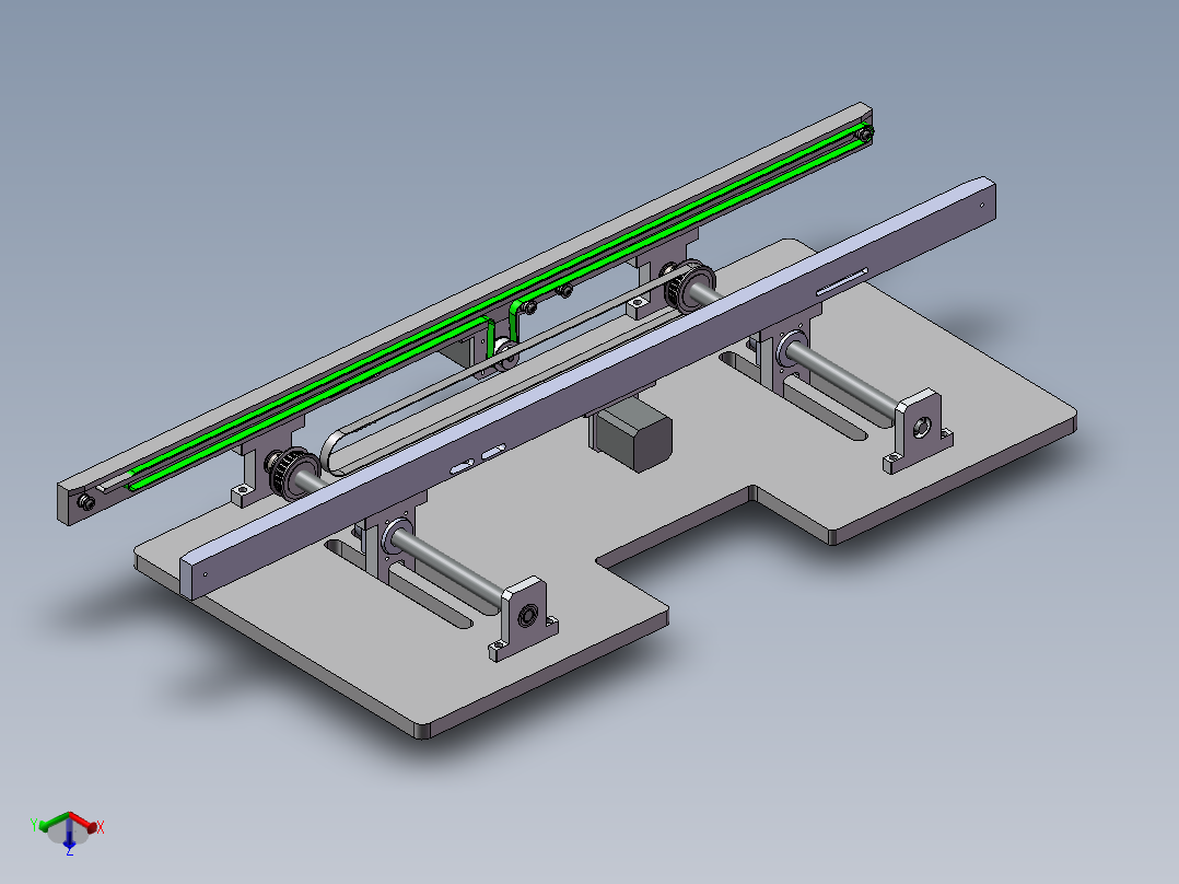 0.9米双带输送机构