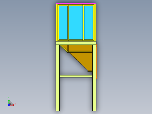 粮谷存储柜前视缩略图