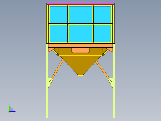粮谷存储柜左视缩略图