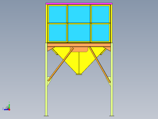 粮谷存储柜右视缩略图