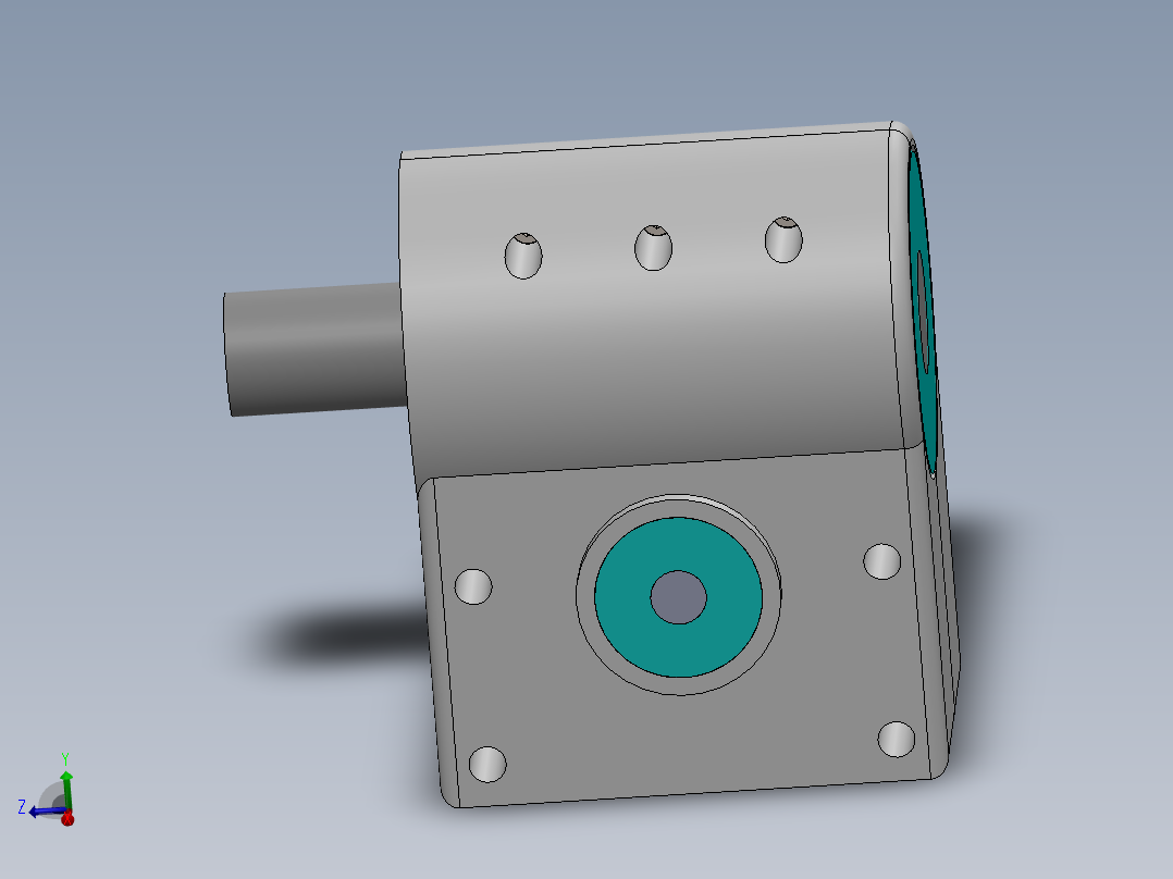 A0002499-蜗杆传动_变速箱主视图