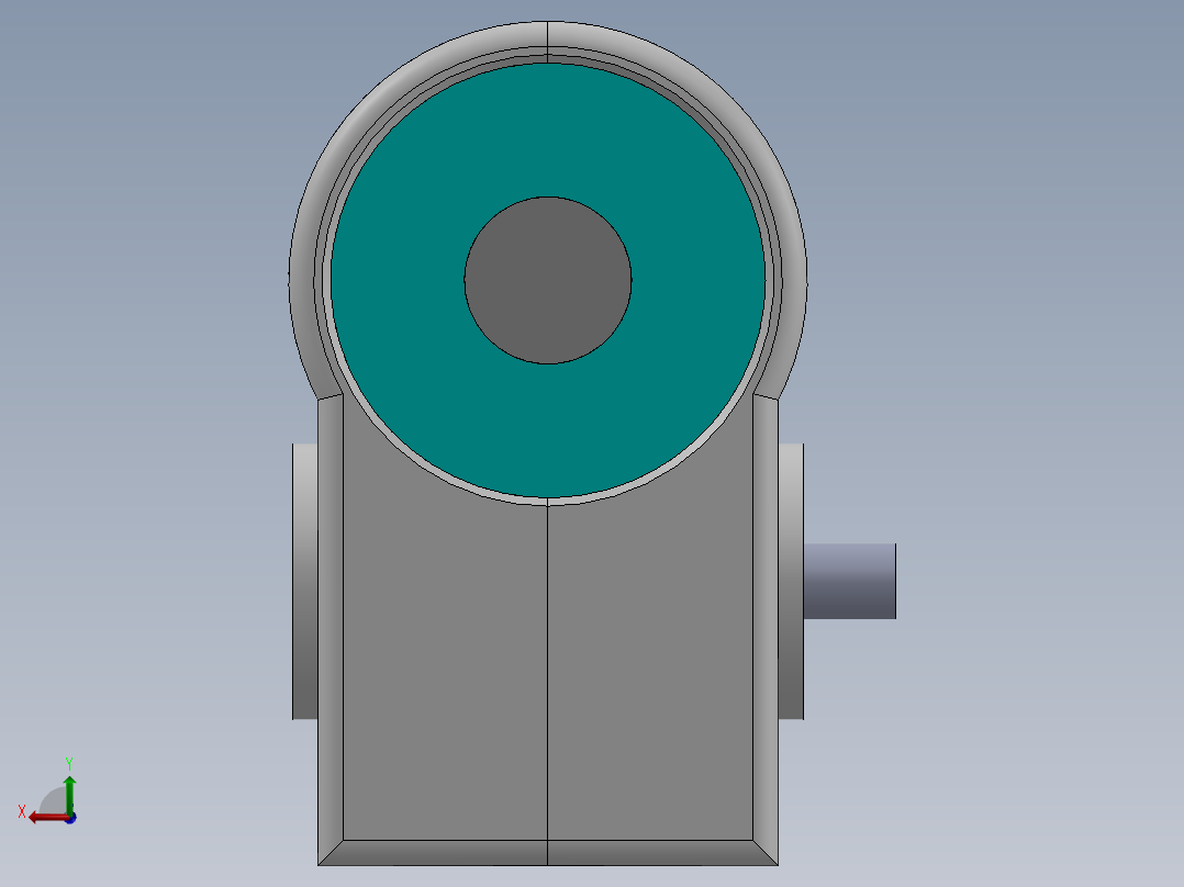 A0002499-蜗杆传动_变速箱后视图