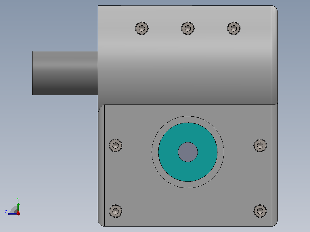 A0002499-蜗杆传动_变速箱右视图
