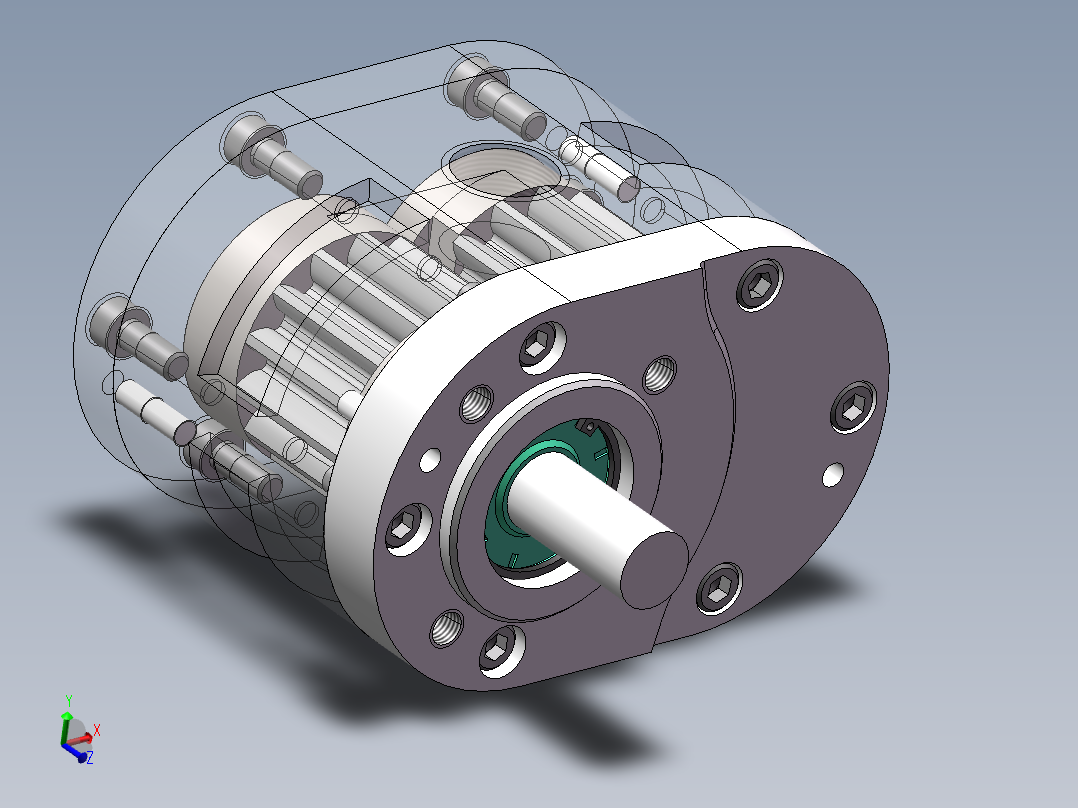 齿轮油泵3D图纸 solidworks课程设计图纸3D三维模型设计资料建模