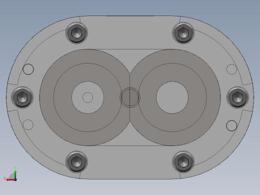 齿轮油泵3D图纸 solidworks课程设计图纸3D三维模型设计资料建模后视缩略图