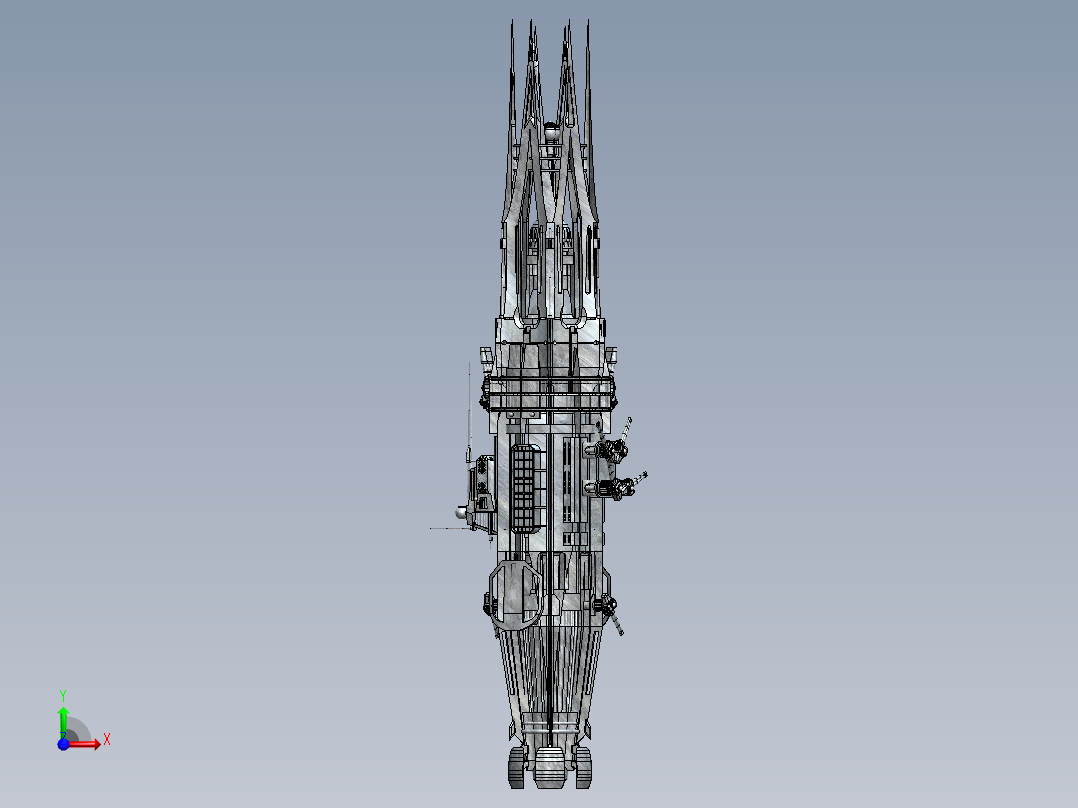 宇宙飞船(17)前视图