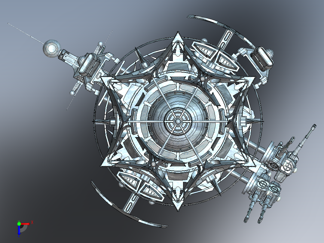 宇宙飞船(17)俯视图