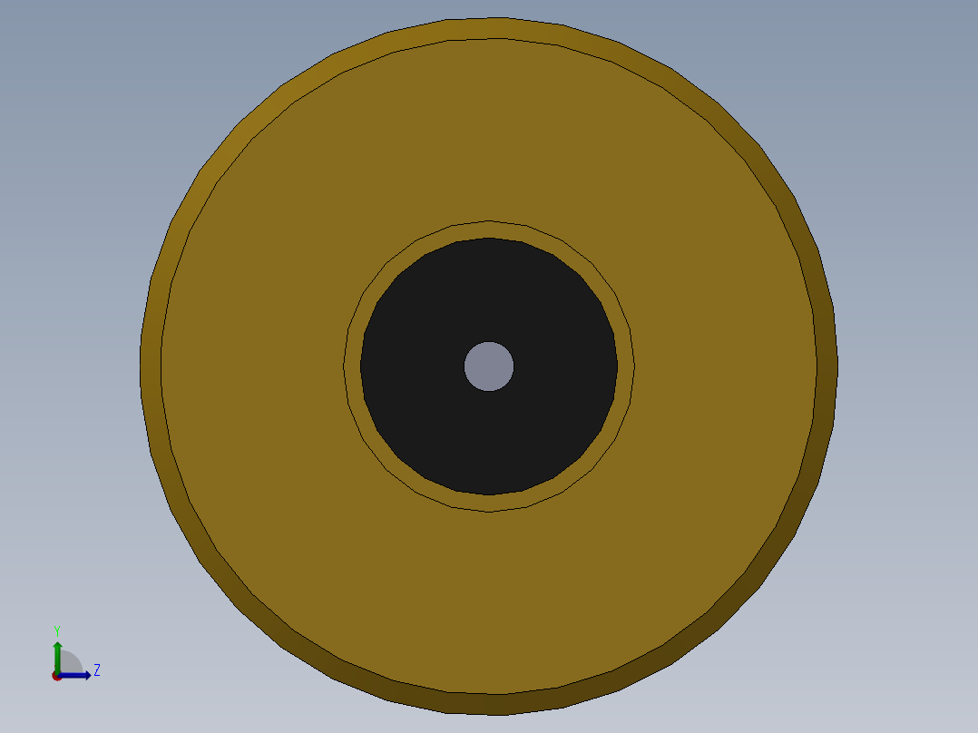 高精度穿甲工程子弹左视图