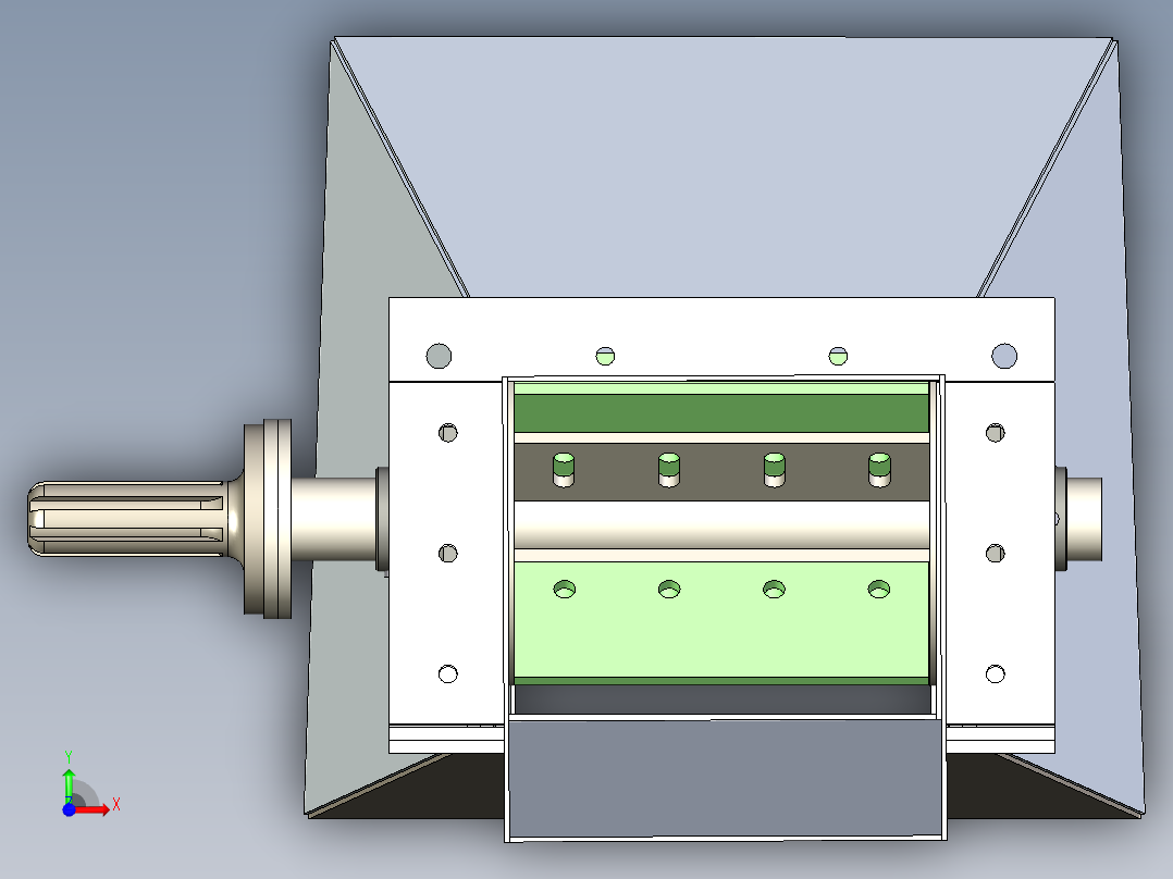 B2004533-木材削片机前视图
