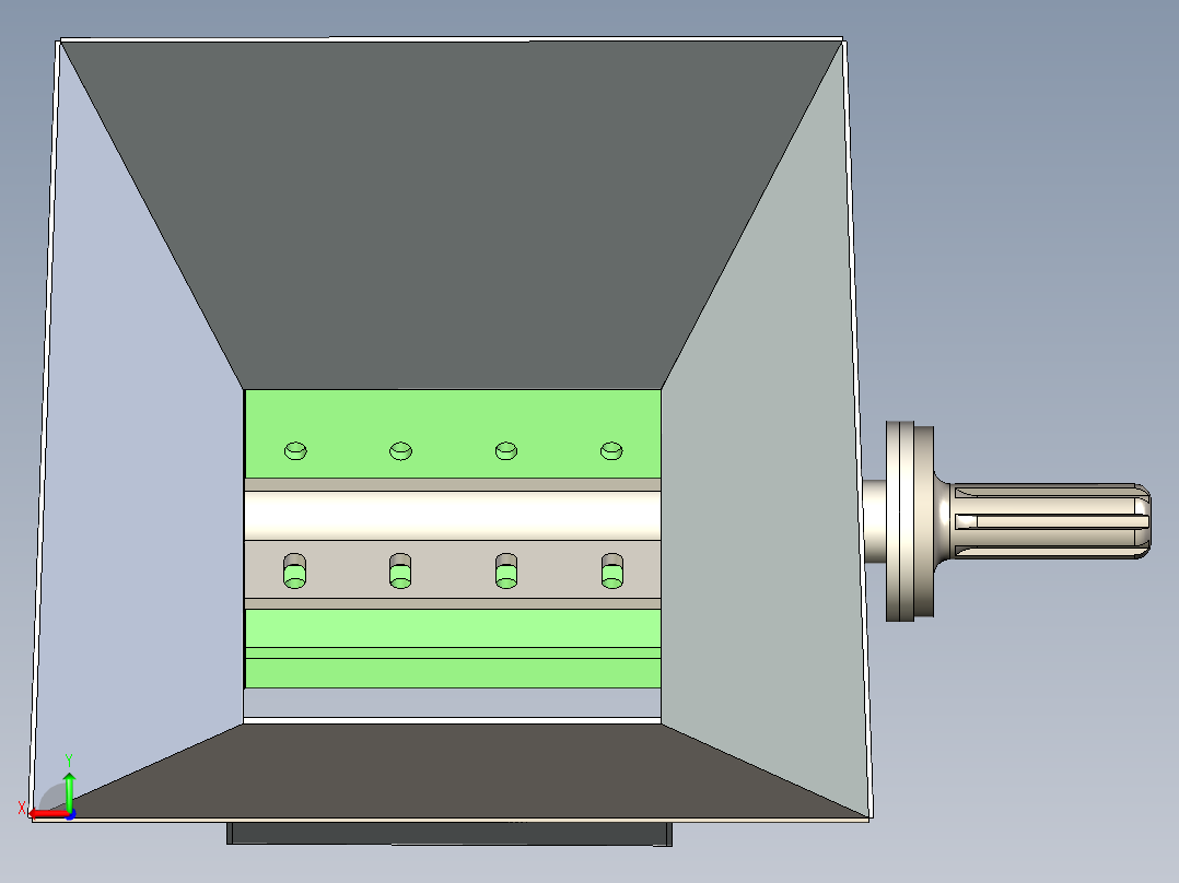 B2004533-木材削片机后视图