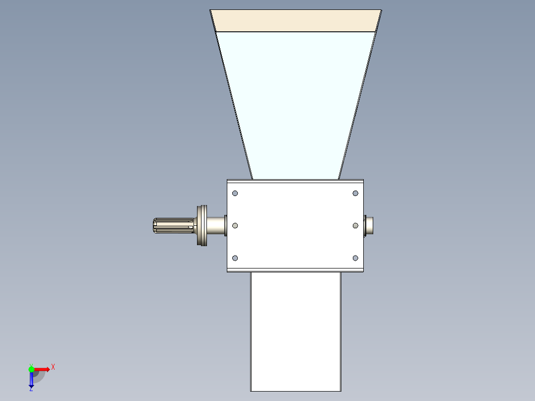 B2004533-木材削片机俯视图