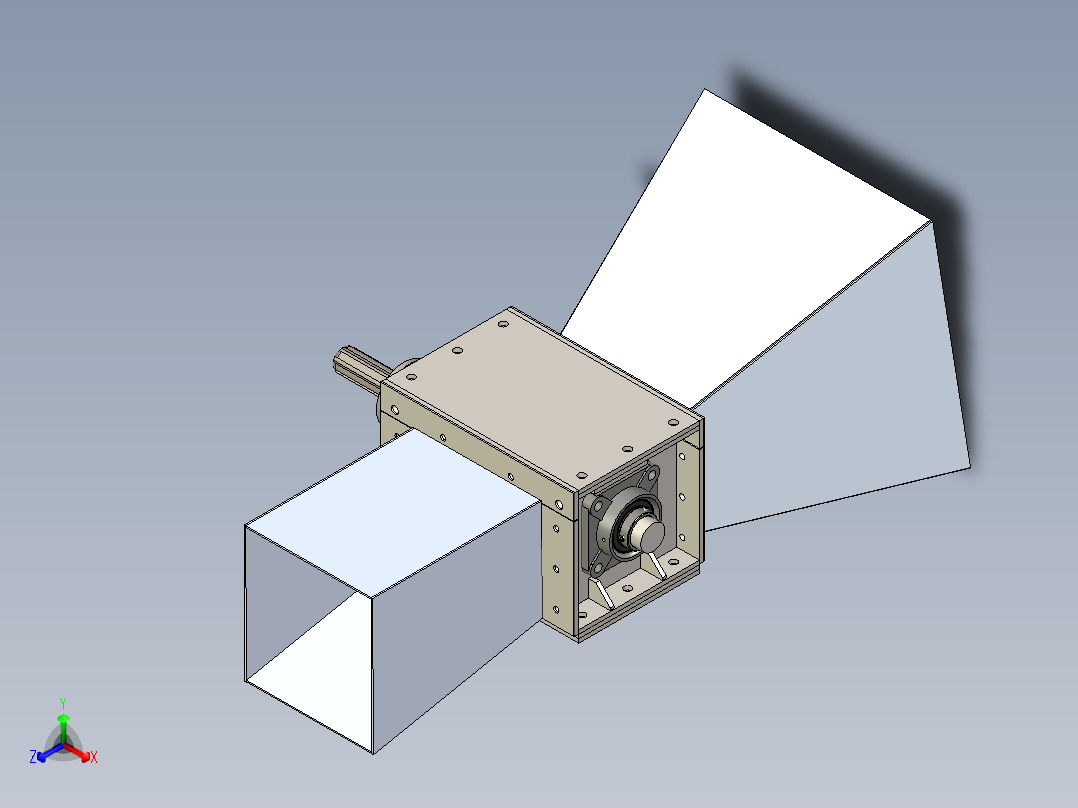 B2004533-木材削片机正等轴测图