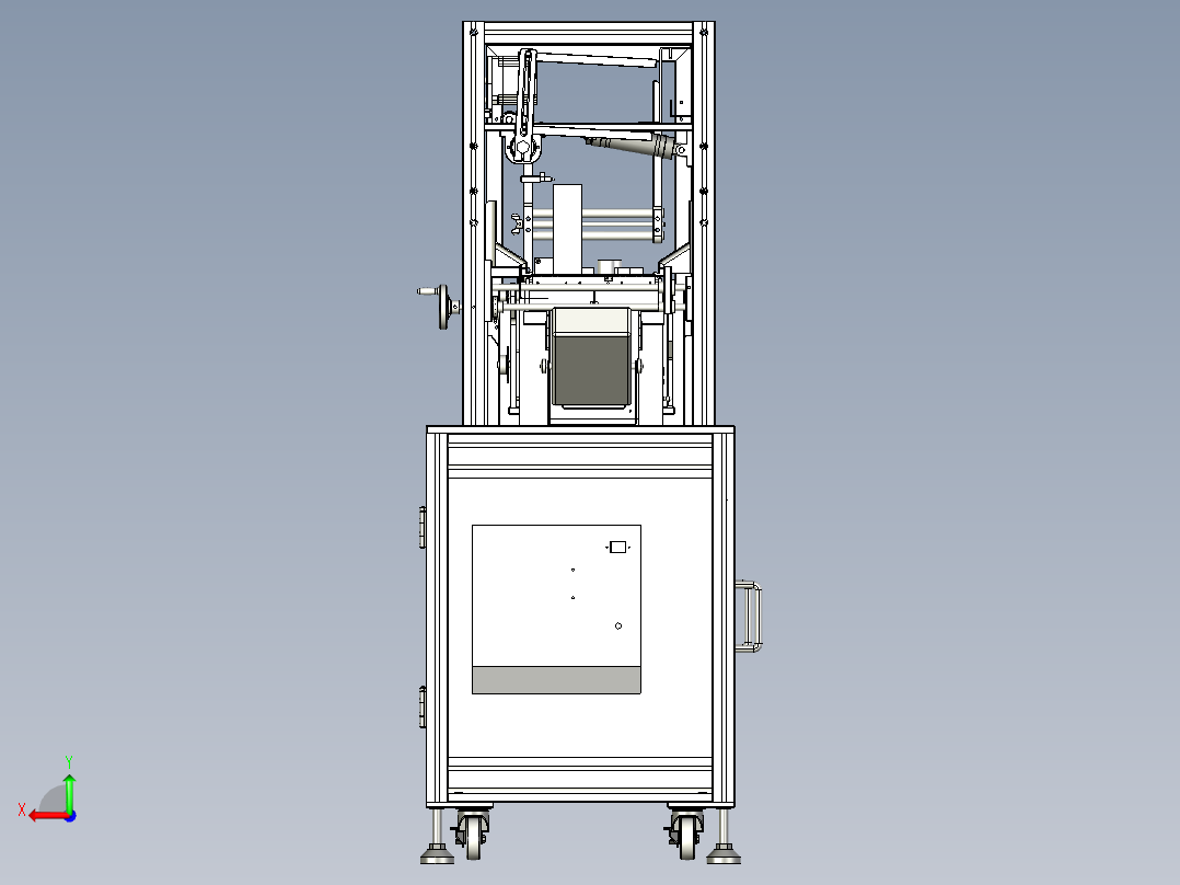 电子板卡清洗机后视图