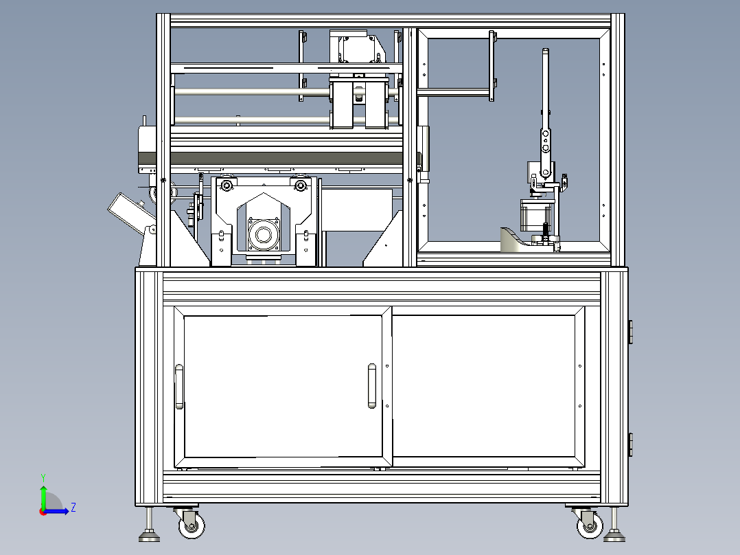 电子板卡清洗机左视图