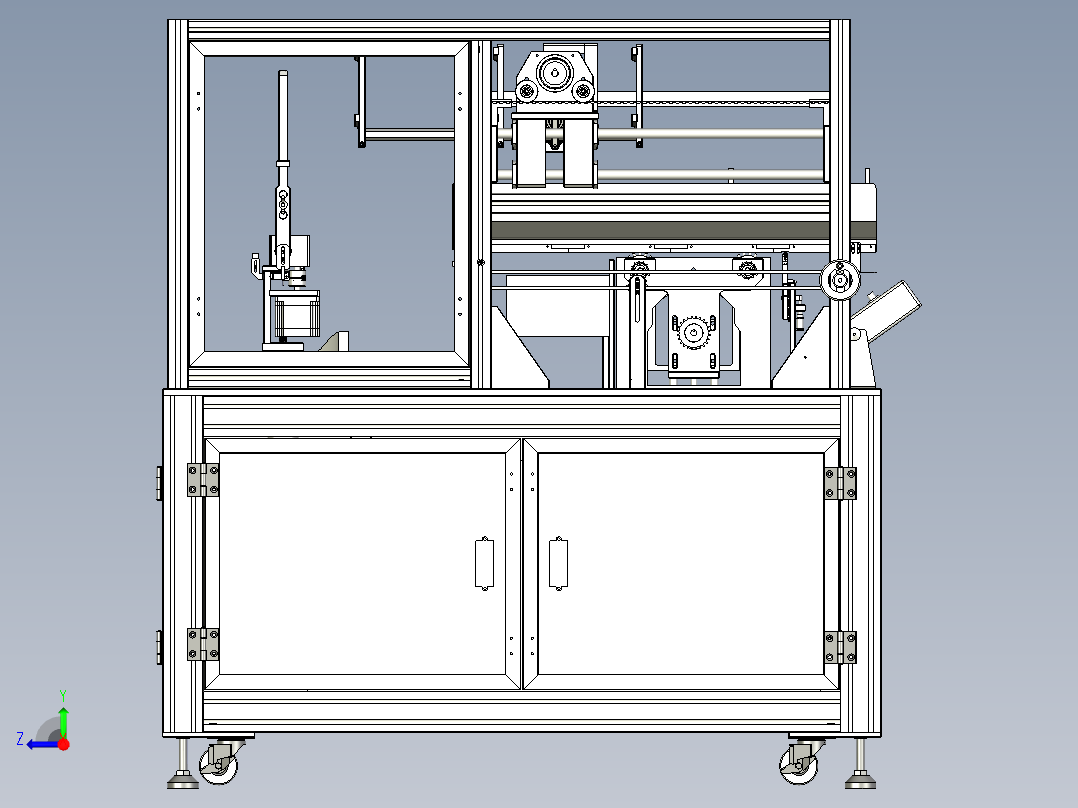 电子板卡清洗机右视图