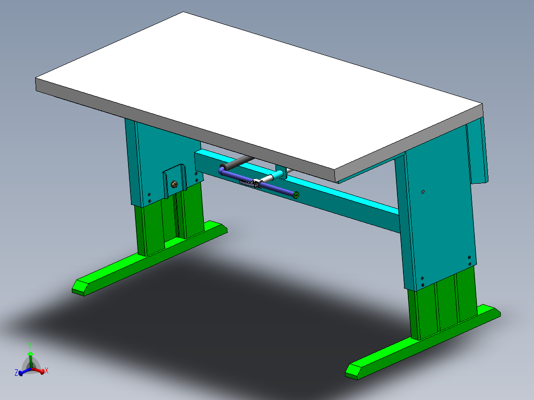 工作台sovella-workbench-v-4-dot-0--stp stl主视图