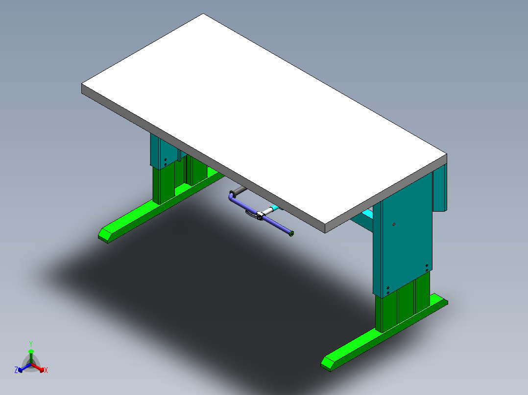 工作台sovella-workbench-v-4-dot-0--stp stl正等轴测图